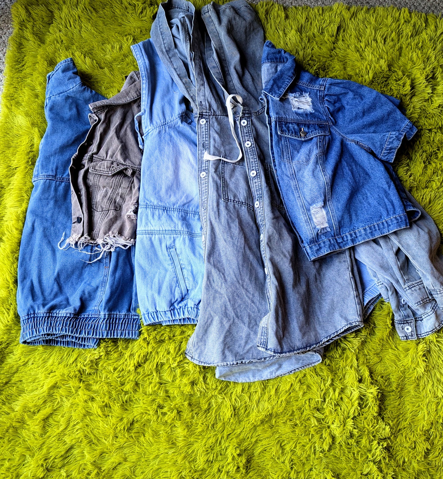 Denim Top Bundle Size S-xL 4Pc $11ea